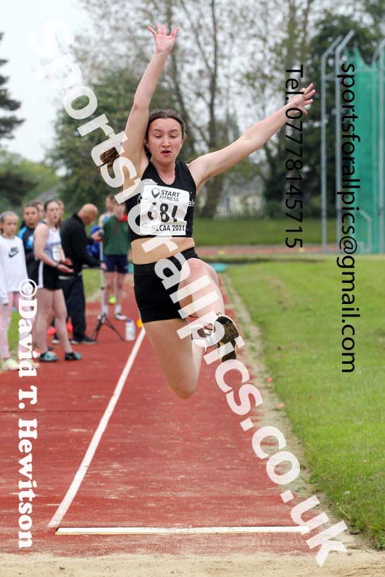 Long jump, 2021 North East Grand Prix No. 3, Monkton, Wednesday, june 2nd. Photo: David T. Hewitson/Sports for All Pics
